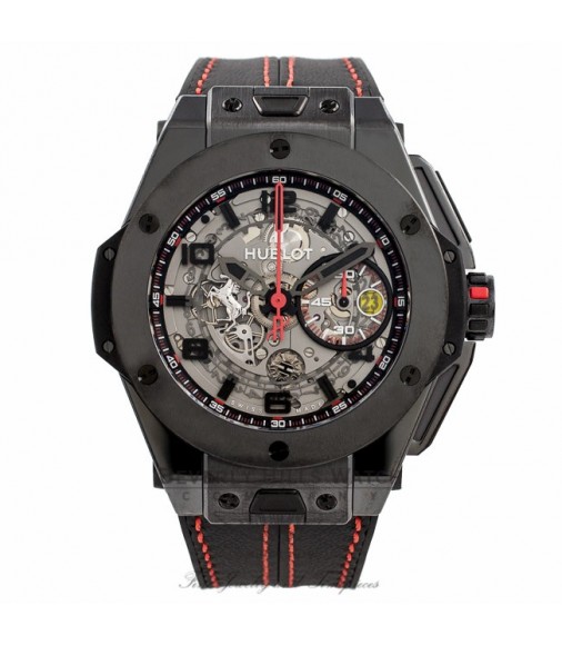 Hublot Big Bang Ferrari Black Ceramic Case replica watch 401.CX.0123.VR IQD6Q3